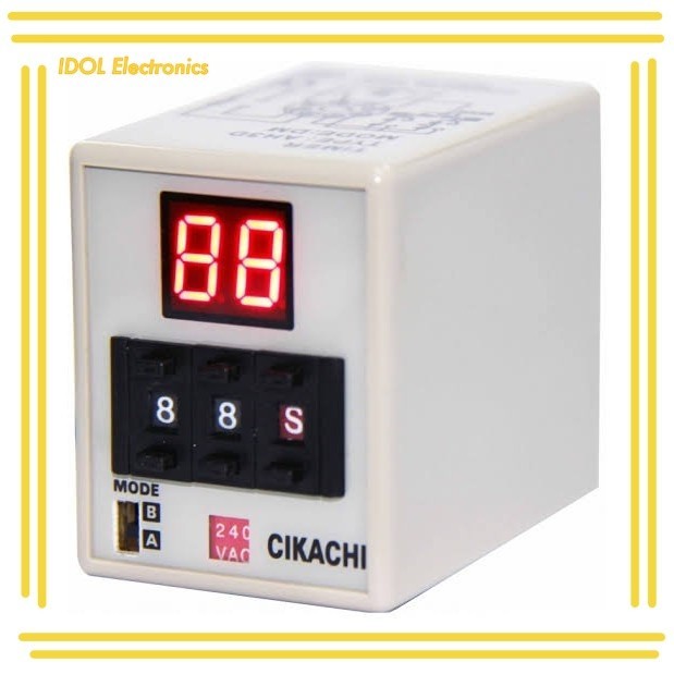ราคาถูก! Timer ไทม์เมอร์ CIKACHI AH3D-DM 220V 24VDC 380V ทักจ้า