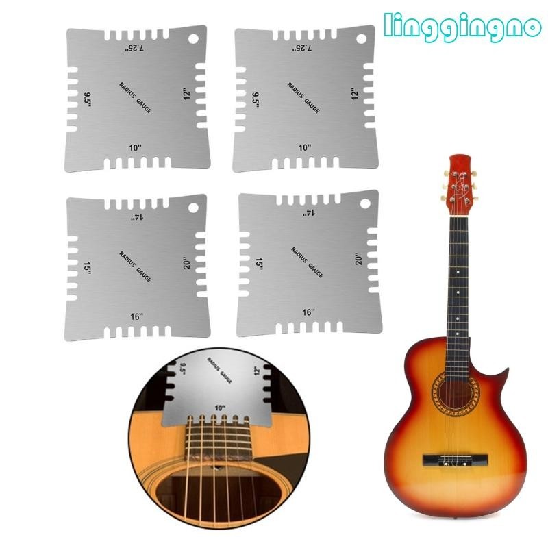 Rr กีตาร์ Luthier เครื่องมือ String Action กีตาร์หยัก Radius Gauges กีตาร์ชุดเครื่องมือ