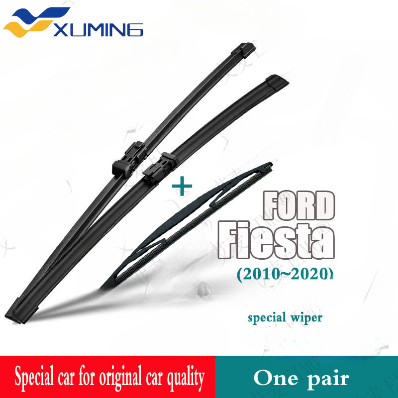 Xm เหมาะสําหรับชุดใบปัดน้ําฝน Ford Fiesta (ด้านหน้า/หลัง) เหมาะสําหรับ (2010~2020) รุ่น FISTA ที่ปัด