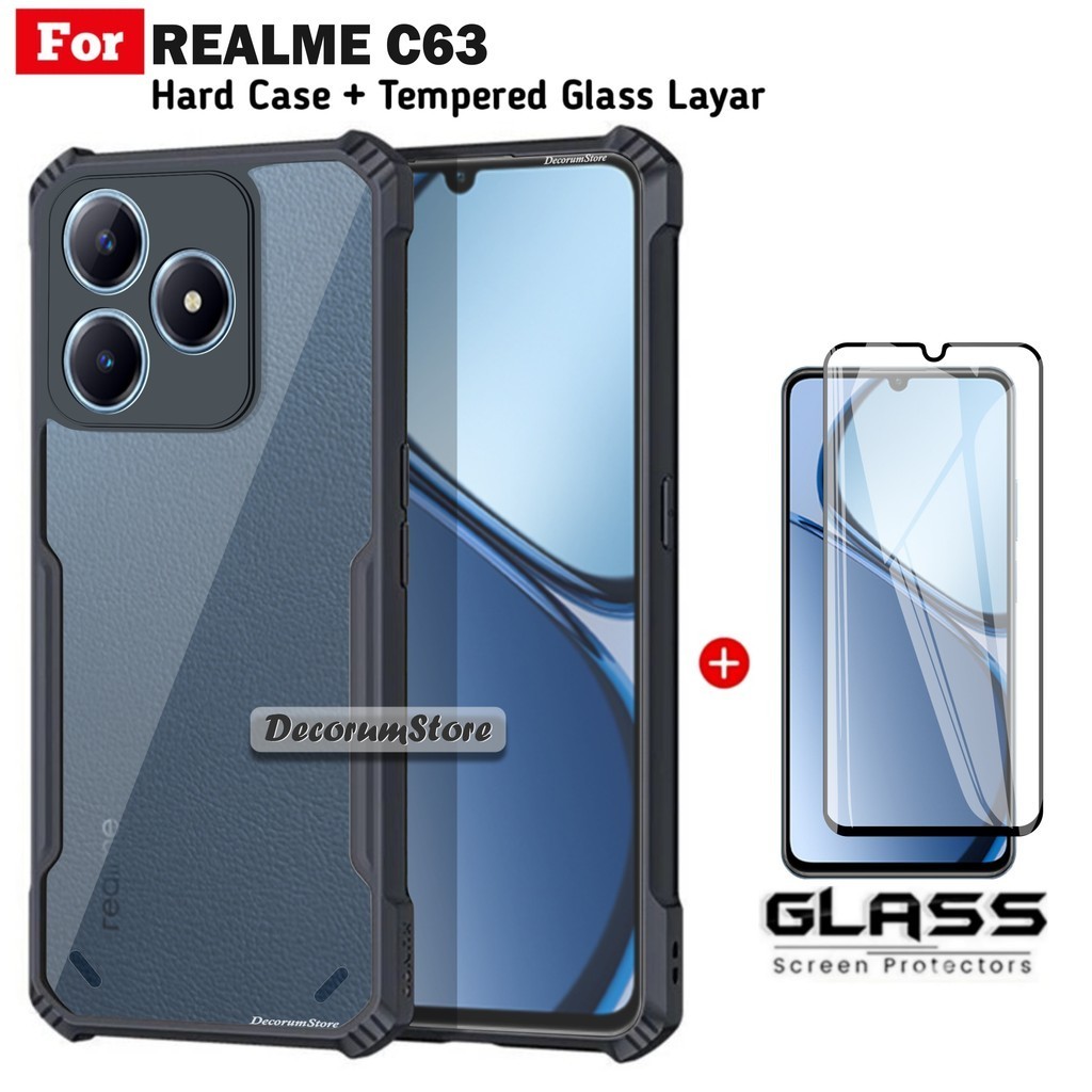 LAYAR REALME C63 NFC กันกระแทก Fusion Free Anti-Scratch Full Cover Screen Case