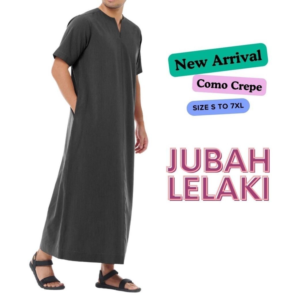 เสื้อยืดแขนสั้นคอวี Jubah Lelaki ! กระเป๋า 2 ข้าง ! คอลเลกชันโดย SR Exclusive