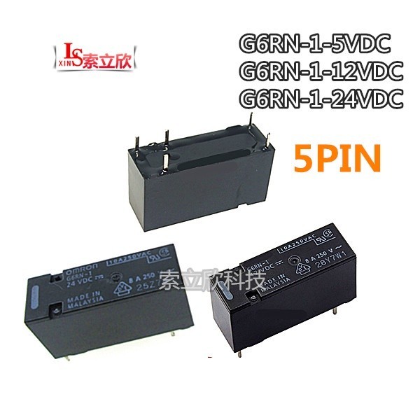 ✹5PCS/LOT  100%Original  NEW  Relay G6RN-1-5VDC   G6RN-1-12VDC  G6RN-1-24VDC  G6RN 1 12VDC  G6RN1 DC