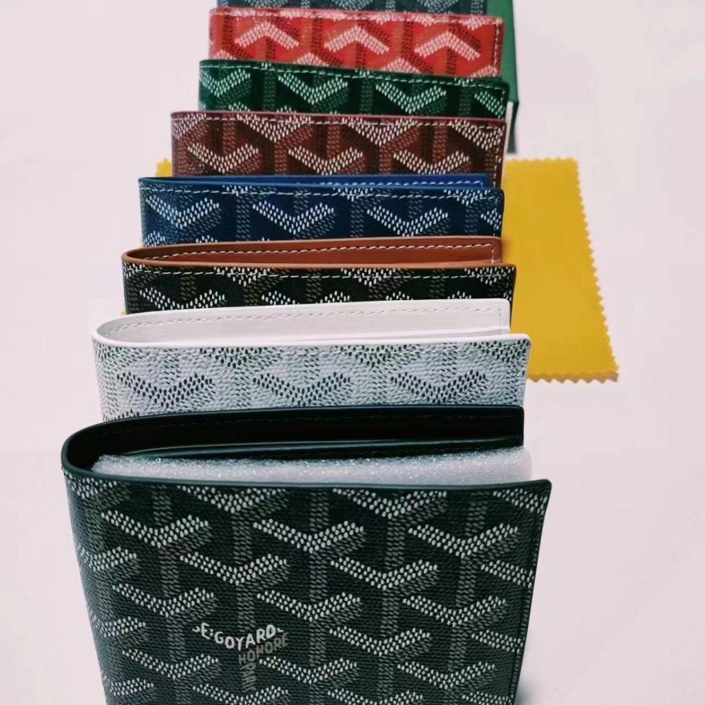 Goyard กระเป๋าสตางค์สั้นอเนกประสงค์สําหรับผู้ชายและผู้หญิงแฟชั่นยุโรปและอเมริการะดับไฮเอนด์