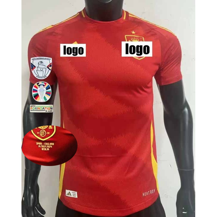 ใหม่ 24 25 EURO SPAIN เครื่องเล่นเหย้า Issue MORATA YAML เสื้อฟุตบอลผู้ชาย