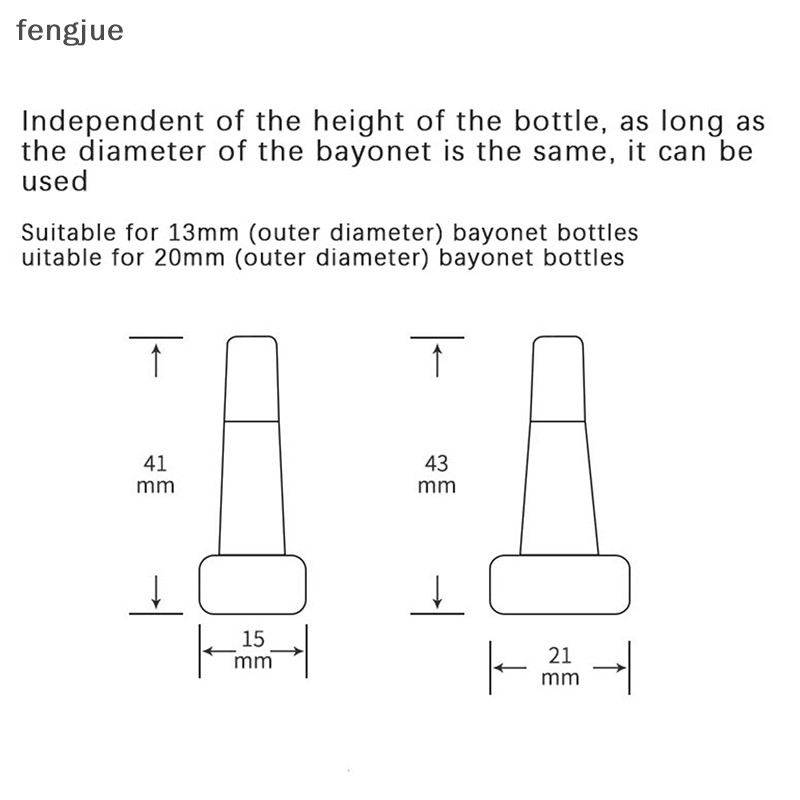 Fengjue 10 ชิ้น Mini ขวดรีฟิลตัวอย่างขวดเปล่าพร้อมฝาปิดขวดบรรจุผง TH