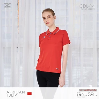 CADENZA เสื้อโปโลผู้หญิง เสื้อคอปก พรีเมี่ยม คาเดนซ่า รุ่น CDL-14Y สีแดง/เลือดหมู/เหลือง/ส้ม/น้ำเงิน
