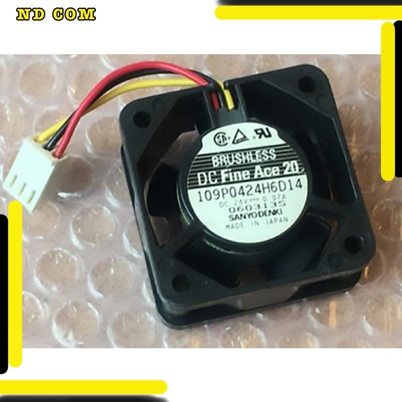สุดคุ้ม! พัดลม SanAce40 24V 0.07A 109P0424H6D14 4020 พร้อมส่ง