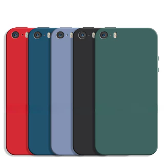 Iphone5 iPhone5S iPhoneSE2016 คุณภาพสูงซิลิโคนเหลว TPU กันกระแทกเคสโทรศัพท์สําหรับ iPhone SE 2016 5 5S Anti Scratch โทรศัพท์ปกหลังกันชน Protector