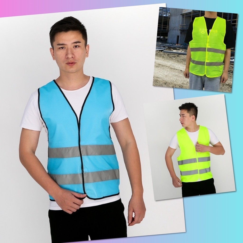 เสื้อสะท้อนแสง เสื้อกัํกสะท้อนแสง เสื้อจราจร งานก่อสร้าง Reflective Safety Vest ความปลอดภัย ทำงาน ออกไซต์งาน
