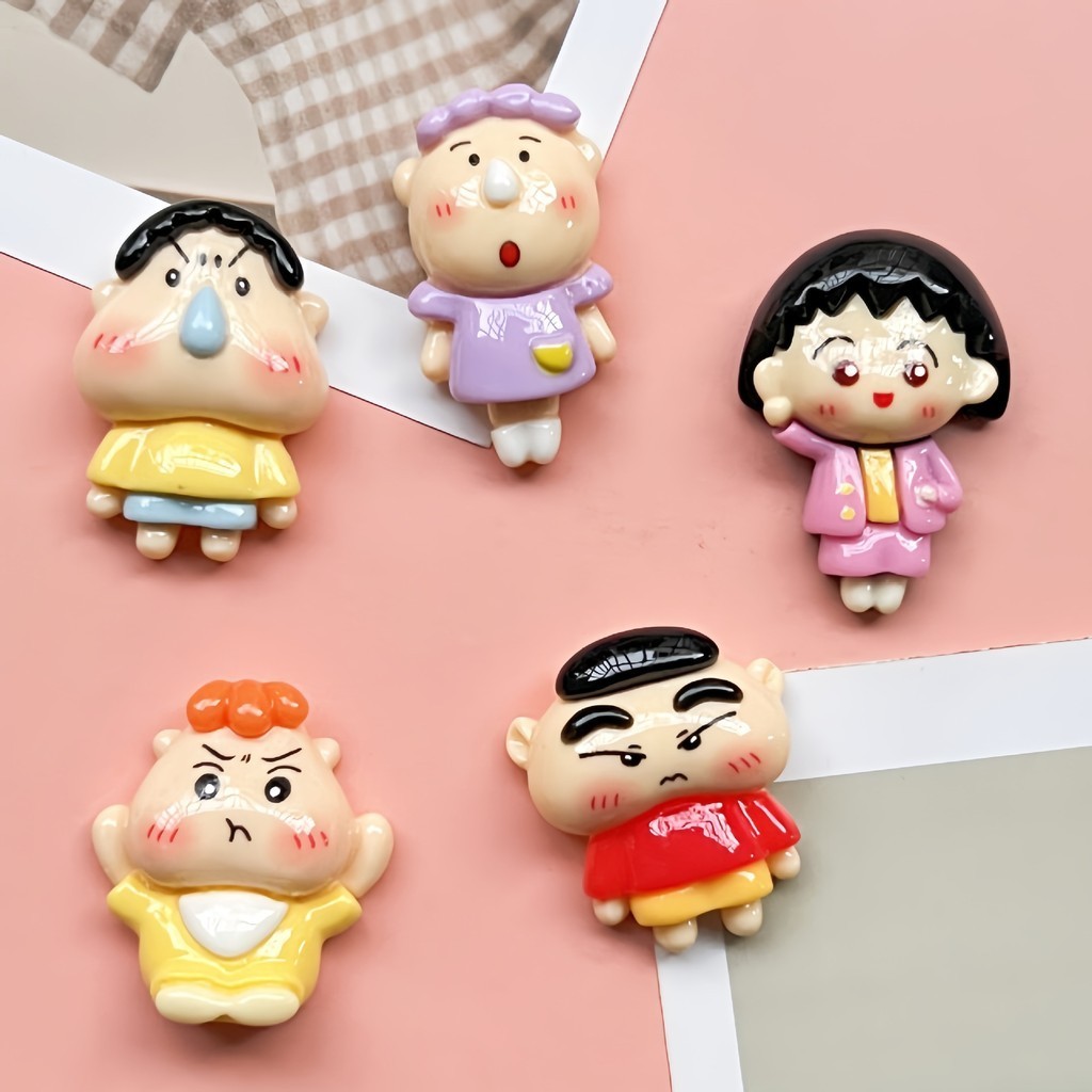 การ์ตูนglossy Good Friend Shin-Chan Shin-Chan Shin-Chanเรซิ่นอุปกรณ์เสริมDiyครีมกาวHandmadeเคสโทรศัพท์กิ๊บวัสดุแพ็ค