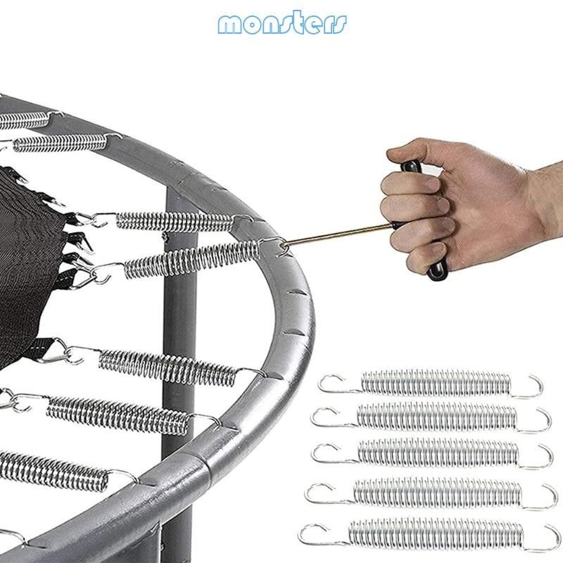 Mon 1PC 5-7 นิ้วแทรมโพลีนสปริง Duty Stainless Steel Tensile Replacement