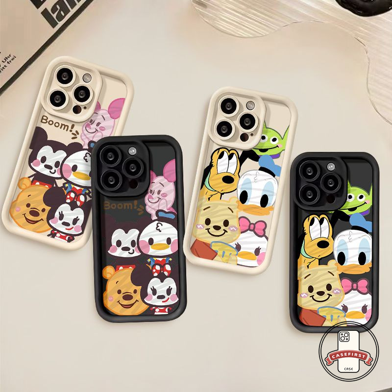คู่รักการ์ตูนของเล่นพี่วินนี่ซอฟท์เคสสำหรับ Samsung A05 A15 A02s A21s A05s A14 A03 A12 A50 A03s A13 A24 A52 A34 A53 A54