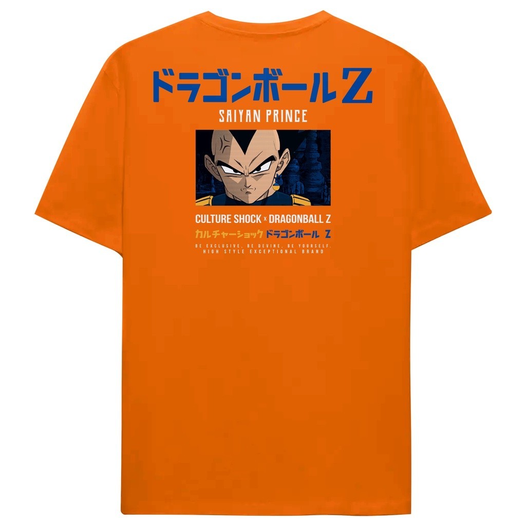 💯 NEW Premium Tops x Dragonball Z Saiyan Prince Graphic Oversize Fashion T Shirt เสื้อยืดผู้ชาย Unis