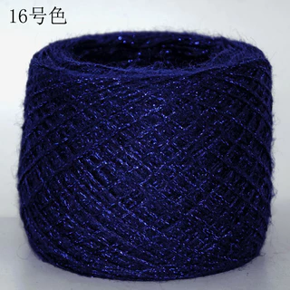 50g Fine Gold Silver Metallic เส้นด้าย Sparkly โครเชต์ Metallized Threads เส้นด้ายสําหรับมือถักกระเป๋าตุ๊กตา DIY เย็บปักถักร้อย