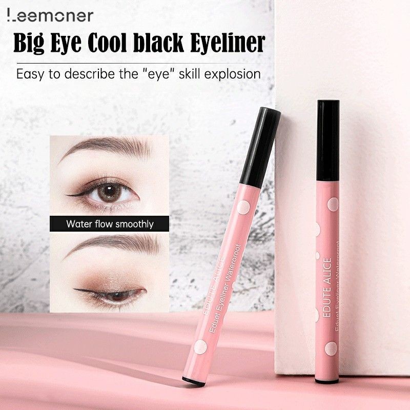 【Lemon】อายไลเนอร์ EDUTE ALICE ปากกาเขียนขอบตา สีดำ กันน้ำ ติดทนนาน 24 ชั่วโมง-LN