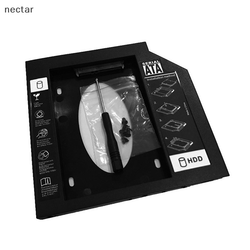 Tar พลาสติก 9.0 มม.9.5 มม.12.7 มม.HDD แคดดี้ SATA 3.0 ฮาร์ดดิสก์ไดรฟ์ SSD กล่องสําหรับแล็ปท็อป CD-RO