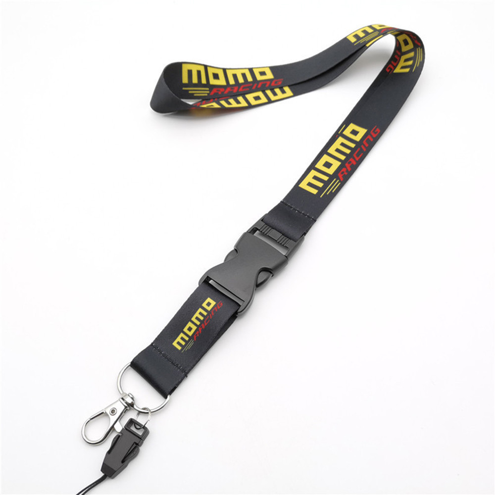 JDM Racing MOMO SRT OMP GMC NOS TAKATA สายคล้องคอ Lanyard ที่ถอดออกได้โลโก้รถ ID การ์ดทํางานโทรศัพท์