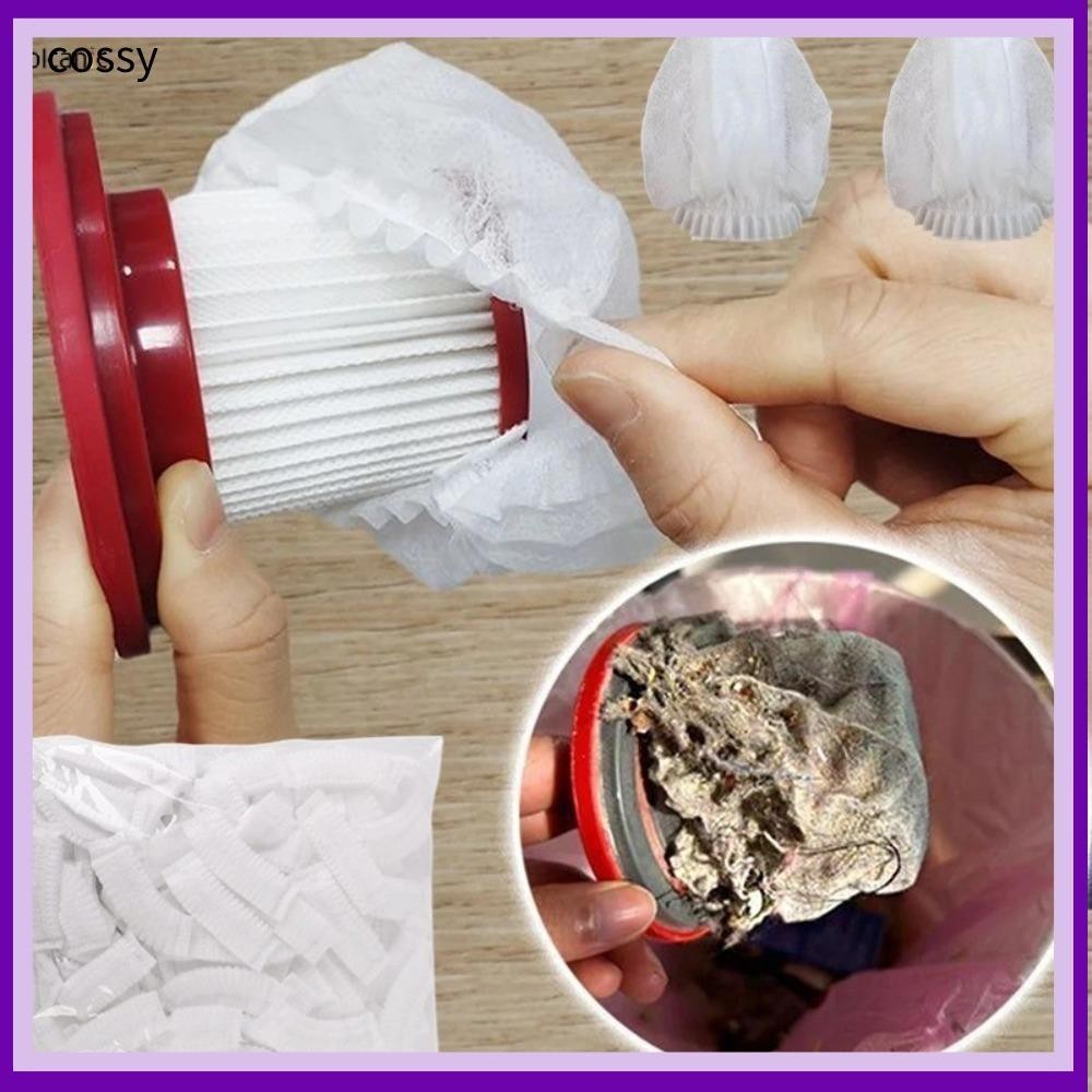 คอสซี่ 100ชิ้นเก็บฝุ่นกรอง,ตาข่ายทนทานเครื่องดูดฝุ่นกรองตาข่าย,ทิ้งไม่ทอฝุ่นกรองฝาครอบอุปกรณ์เสริม