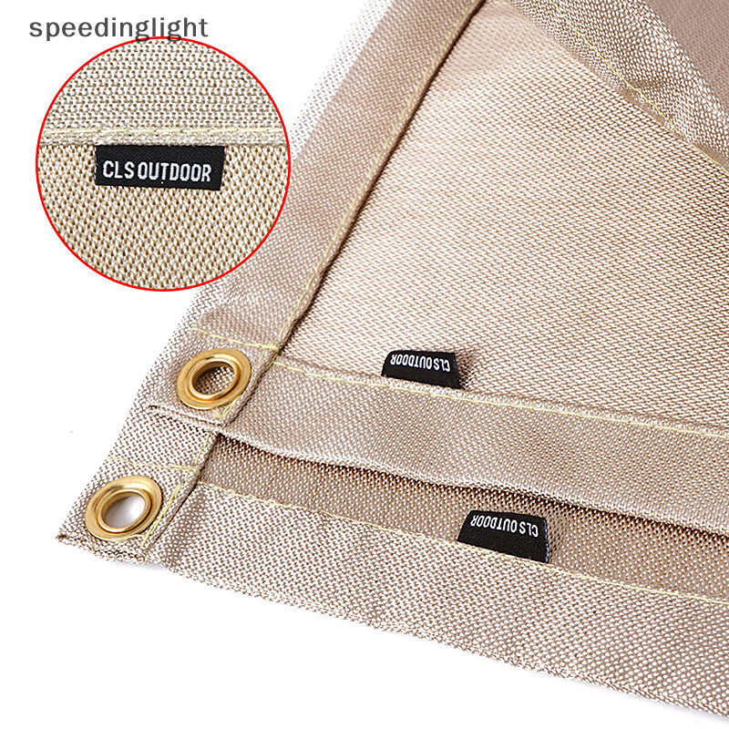 Speedinglight Outdoor Camping ผ้าทนไฟ BBQ ไฟเบอร์กลาส Fire ผ้าห่มฉนวนกันความร้อนทนสารหน่วงไฟไฟเบอร์แก้ว Speedinglight