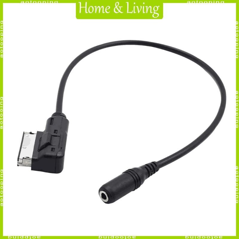 Aotoo รถวิทยุ AMI ถึง Aux ซ็อกเก็ต 3 5 มม.Aux เพลงอะแดปเตอร์สําหรับ W212 S212 W218 C300 A207 W207 W204 W221