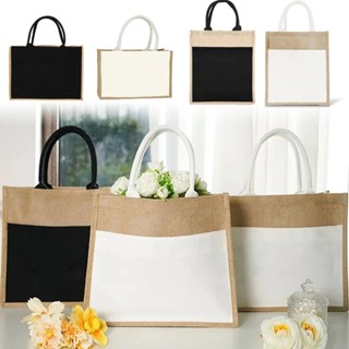 ปอกระเจา Totes กระเป๋าช้อปปิ้ง กระเป๋าชายหาดฤดูร้อนแบบพกพานำ…