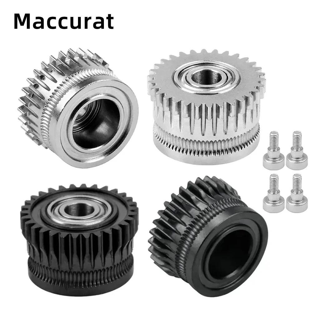 สําหรับ Creality K1 Max EXTRUDER GEAR ชุบนิกเกิลและ DLC เคลือบความแข็งสูงชุดสําหรับ Creality K1/K1MA
