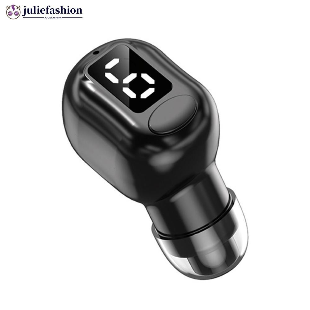 JULIEFASHION M5 บลูทูธ 5.3 HiFi หูฟังชนิดใส่ในหูขนาดเล็กที่มองไม่เห็น TWS หูฟังไร้สายธุรกิจชุดหูฟังพร้อมไมโครโฟน C8K2