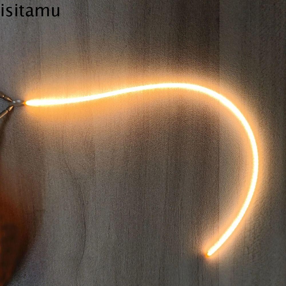 Isitaft หลอดไฟ LED Filament Edison ทนทาน DC3V ยาว 25/80/110/128/190/300/352 มม. อุปกรณ์เสริมอะไหล่บรรยากาศ