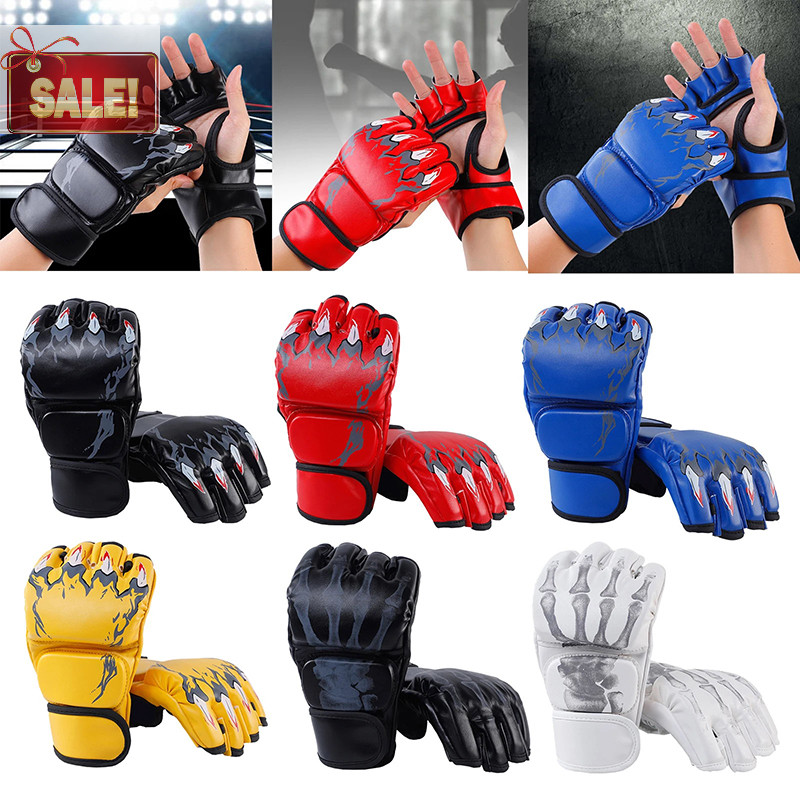Bl MMA นวมชกมวยสําหรับผู้ชายผู้หญิง PU คาราเต้มวยไทยฟรีต่อสู้ MMA Sanda การฝึกอบรมเยาวชนผู้ใหญ่เด็กอุปกรณ์ A