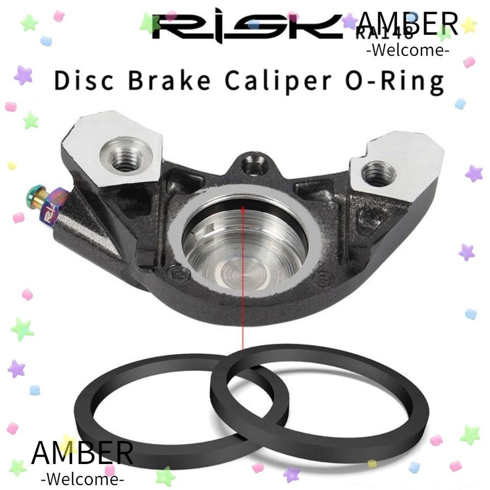 Amber 2pcs Disc เบรค Caliper , สีดํา RISK ซีลแหวน , เบรคลูกสูบ O-Ring สําหรับ SLX M7000 XT M8000 XTR