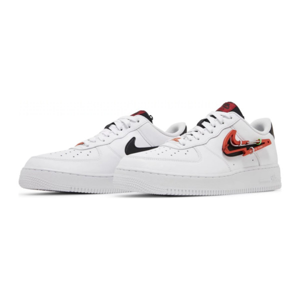 Nike Air Force 1 07 Premium Carabiner – White Habanero Red DH7579-100