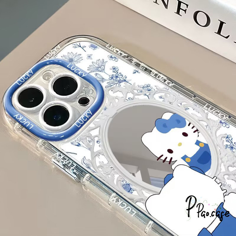 แฟชั่น Hello Kitty ดอกไม้กรณีกำไลข้อมือเข้ากันได้กับ IPhone 11 7Plus 15 13 XR 14 12 Pro Max 14 15 8Plus X XS Max ปกอ่อน
