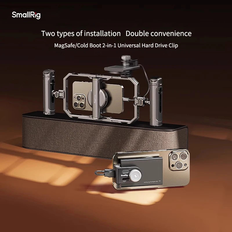 Smallrig PSSD คลิปฮาร์ดไดรฟ์แบบพกพา MagSafe Universal Bracket คลิปสายเคเบิลที่วางรองเท้าเย็นอุปกรณ์เสริมสําหรับกล้อง 4779