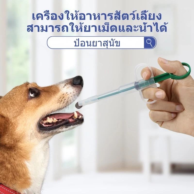 เครื่องให้อาหารสัตว์เลี้ยง ที่ป้อนยา​แมว​ ป้อนยาสุนัข​ ป้อนนม​ ป้อนน้ำ Feeders