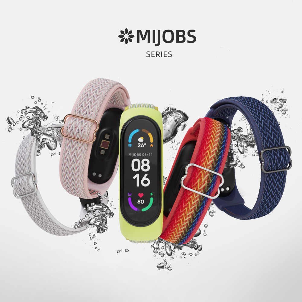 สายรัดไนลอนสําหรับ Xiaomi Mi Band 7 6 5 สร้อยข้อมือเปลี่ยน Mi Band 6 Band 5 สายรัดข้อมือกีฬา Mi Band 7 Breathable สมาร์ทวอท์ชสําหรับ Miband 7