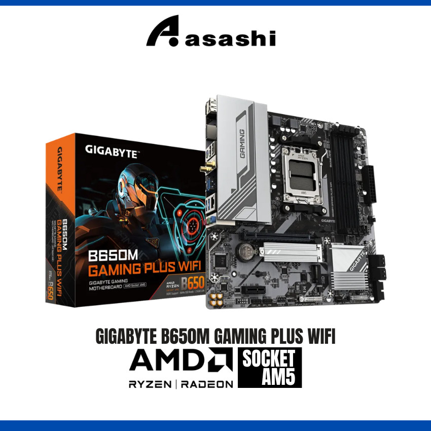 GIGABYTE B650M GAMING PLUS WIFI Micro ATX (mATX) เมนบอร์ด AMD AMD AM5 ซ็อกเก็ต