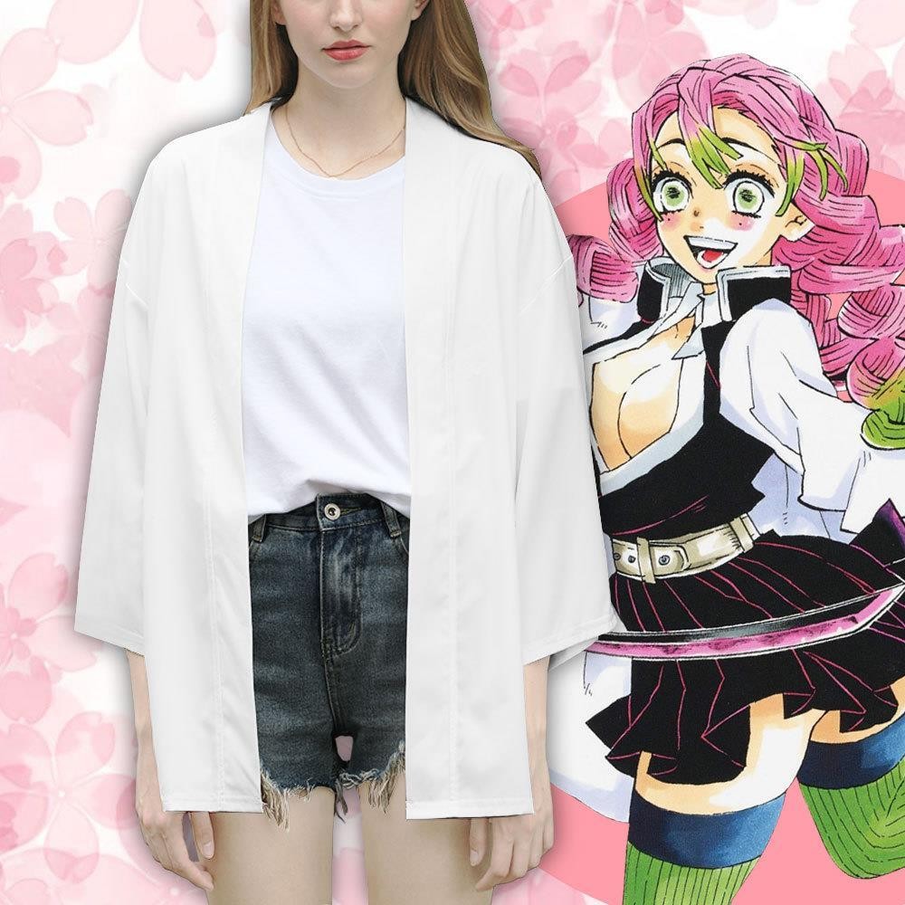 Demon Slayer Kanroji Mitsuri Style 3D Printing Japanese Kimono Haori