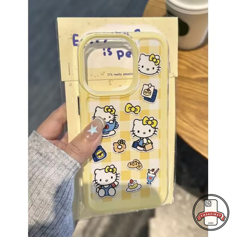 การ์ตูนแมวคิตตี้น่ารักกล่องโทรศัพท์สำหรับ OPPO A38 A57 A53 A7 A5s A78 A18 A77 A12 A17K A17 A58 A16 A54 A15 Reno 5F