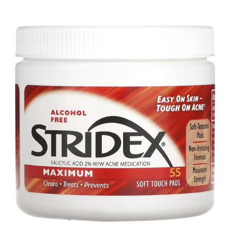 Stridex Maximum Alcohol Free 55 Soft Touch Pads