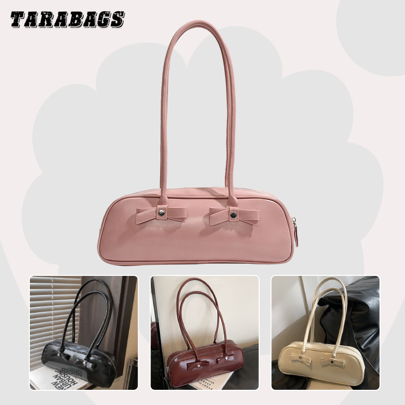 Tarabags กระเป๋าสะพายไหล่ สะพายใต้วงแขน หนัง PU จุของได้เยอะ เข้ากับทุกการแต่งกาย สไตล์ฝรั่งเศส สําหรับผู้หญิง