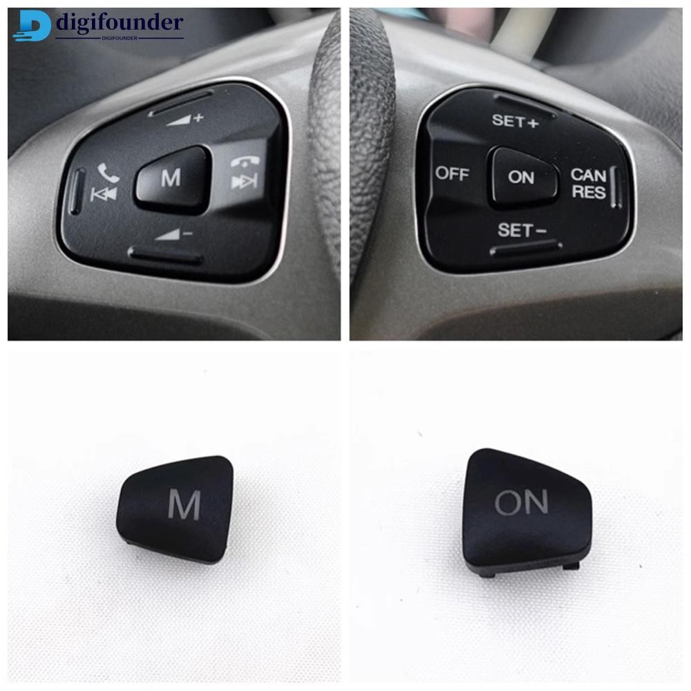 Digifounder พวงมาลัยรถเสียงปุ่ม Cruise Control สวิทช์ M ON ปุ่มสําหรับ Ford Escort Fiesta MK7 MK8 ST Ecosport 2013-2018 O6Q9
