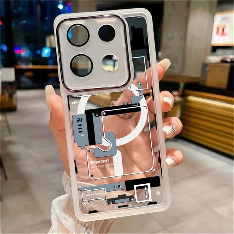 [คลังสินค้าพร้อม]เคสโทรศัพท์หรูหราสําหรับInfinix GT 20 Proกรณีซิลิคอนนุ่มกันฝุ่นกันกระแทกสําหรับInfinix GT 10 Proฝาครอบเทคโนโลยีแผนที่รูปแบบ