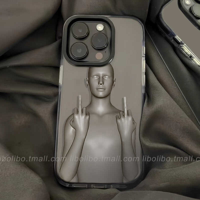 Ins ตลกนุ่มโปร่งใสกรณี Anti-Fall เคสโทรศัพท์สําหรับ iPhone 16 Promax 15 Promax 12 13 Mini 14plus 11 Pro Max X XS XR XS Max 7 8 plus Se2020 6G 6Plus