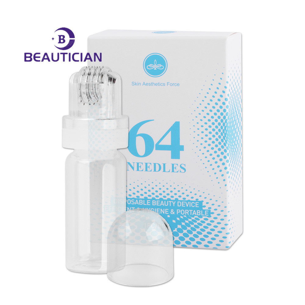 Hydra Roller 64P Titanium Derma Roller Face Serum System Skin Care เครื่องมือเสริมความงามสําหรับใช้ในบ้าน