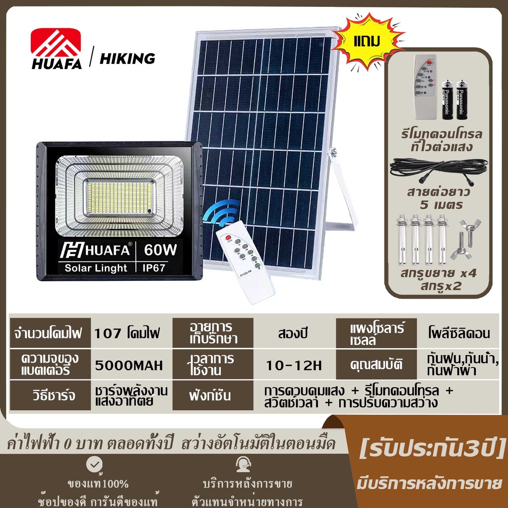 ไฟโซล่าเซลล์ ค่าไฟ0บาท สปอตไลท์โซล่า ไฟ led โซล่าเซล solar light รุ่นใหม่ ไฟโซล่าเซล สปอร์ตไลท์ ไฟ s