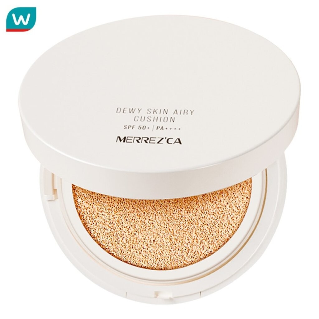 Merrez'ca เมอร์เรซกา ดิวอี้ แอร์รี่ คุชชั่น SPF50+ PA++++ 15ก. ซอฟต์เบจ