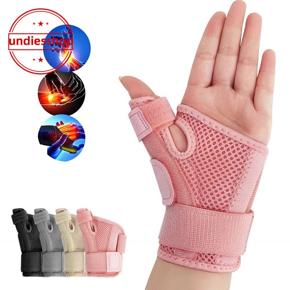 Undiesshop 1ชิ้นข้อมือยาม,ป้องกันนิ้วหัวแม่มือสนับสนุนข้อมือนิ้วหัวแม่มือรั้ง,ยืดหยุ่นระบายอากาศพอดีขวาและซ้ายมือนิ้วหัวแม่มือเฝือกสําหรับเอ็นอักเสบ
