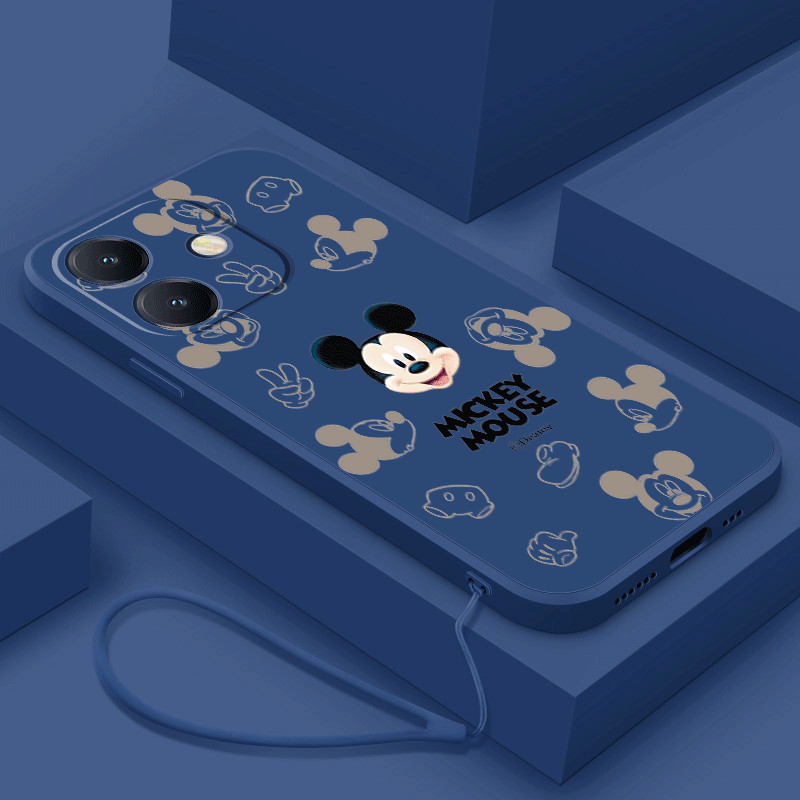 Realme Note 60 note60 50 Casing Mickey Family Mobile Case Cute Mouse Silicon Liquid Rubber Cover
