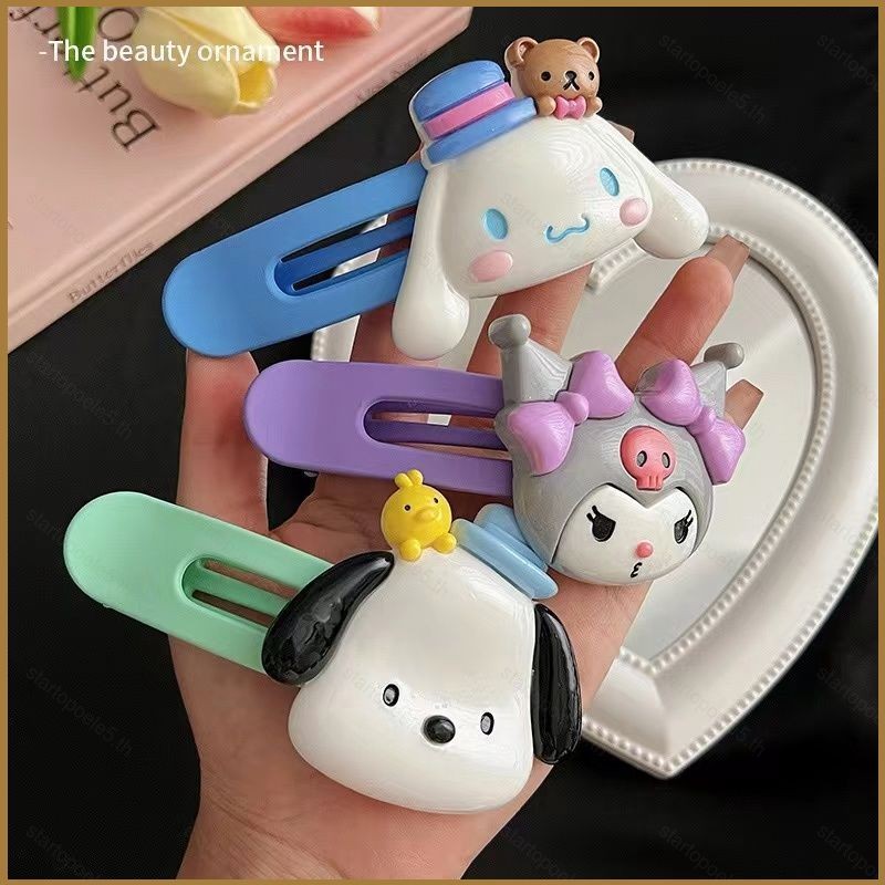Sta5 Sanrio Kuromi Cinnamoroll Melody คลิปจระเข้กิ๊บติดผมผ้าโพกศีรษะเครื่องประดับผมผู้หญิง