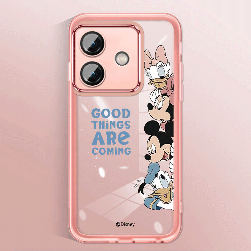 Oppo A3x A3 การ์ตูนอะนิเมะมิกกี้เมาส์ซิลิโคนอ่อนนุ่มคลุมทั้งหมดป้องกันกล้องกันกระแทกเคสยางใส